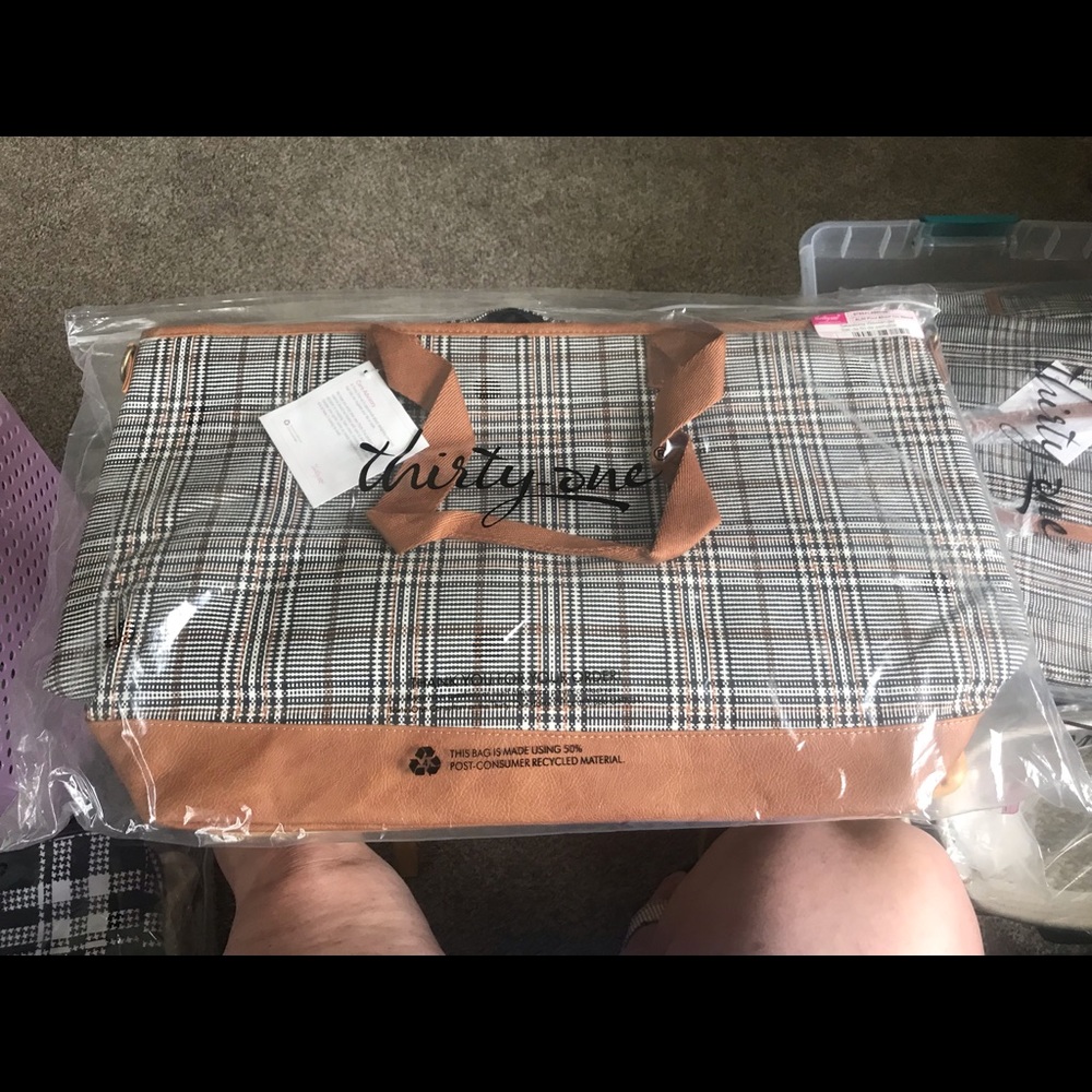 Take Along Weekender (plaid about you weave) brand new in package